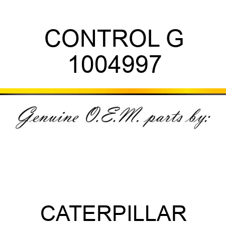 CONTROL G 1004997