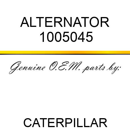 ALTERNATOR 1005045