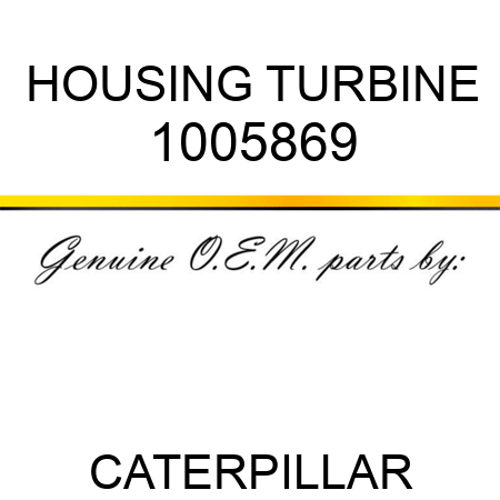 HOUSING TURBINE 1005869