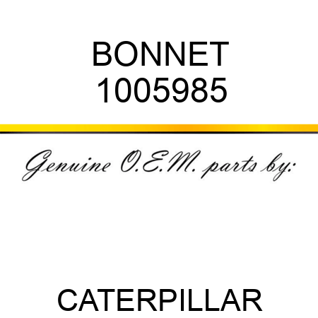 BONNET 1005985