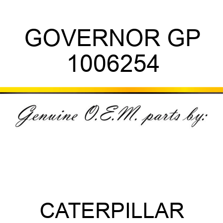 GOVERNOR GP 1006254