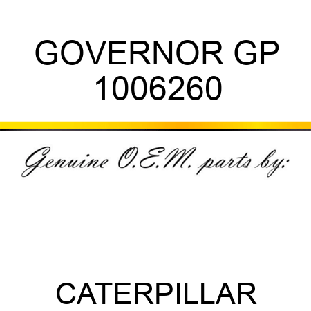 GOVERNOR GP 1006260