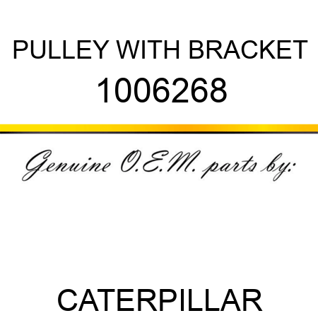 PULLEY WITH BRACKET 1006268