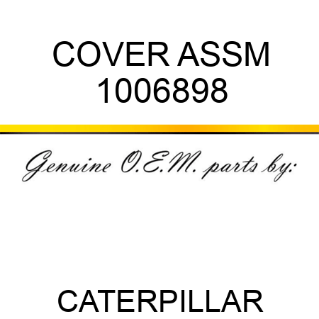 COVER ASSM 1006898