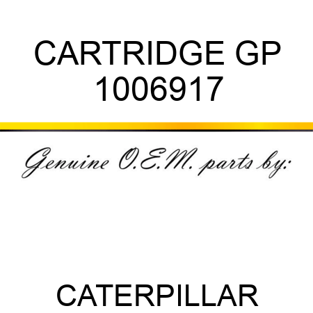 CARTRIDGE GP 1006917