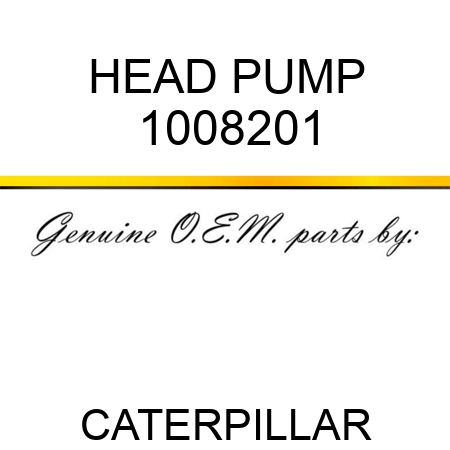 HEAD PUMP 1008201