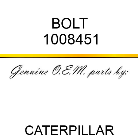 BOLT 1008451