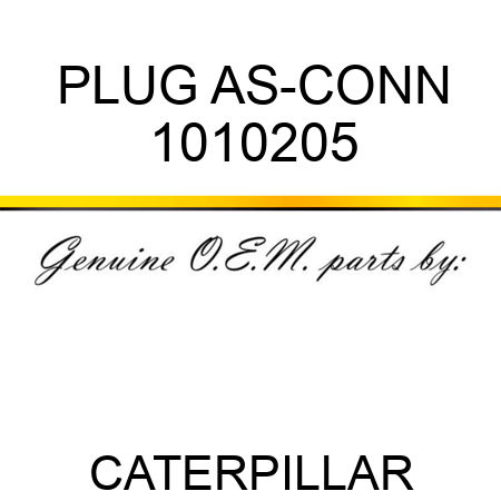 PLUG AS-CONN 1010205