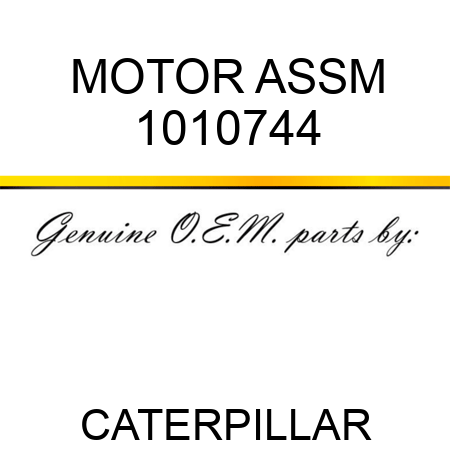 MOTOR ASSM 1010744