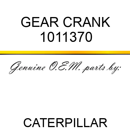 GEAR CRANK 1011370