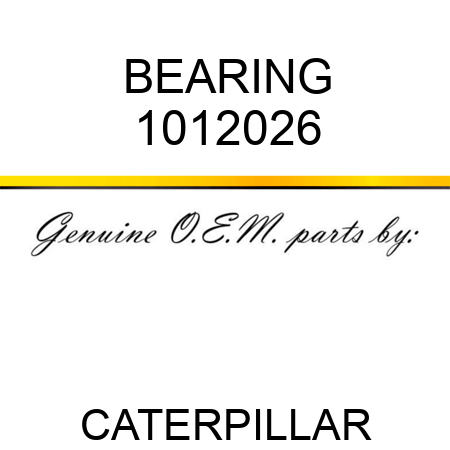 BEARING 1012026