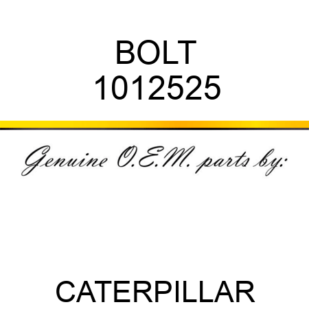 BOLT 1012525