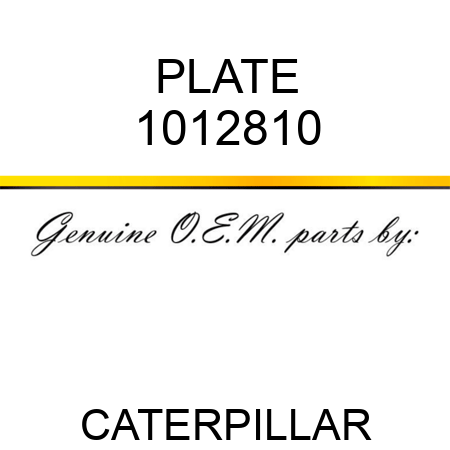 PLATE 1012810