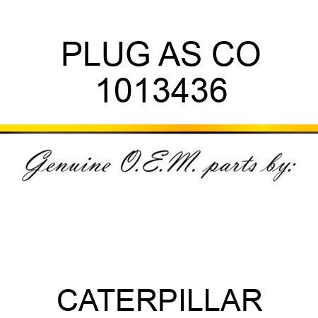 PLUG AS CO 1013436