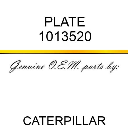 PLATE 1013520