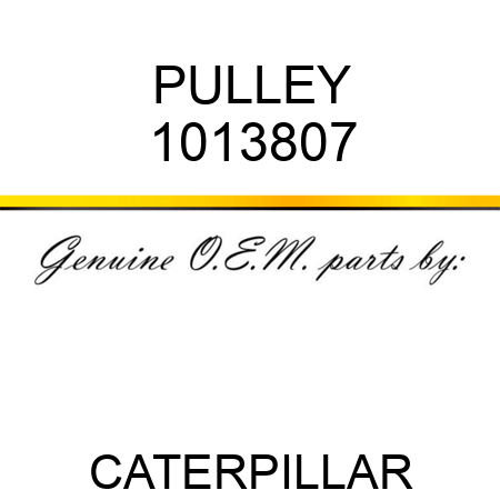 PULLEY 1013807