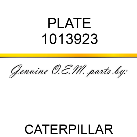 PLATE 1013923