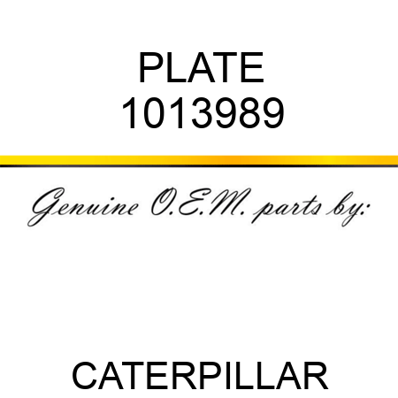 PLATE 1013989