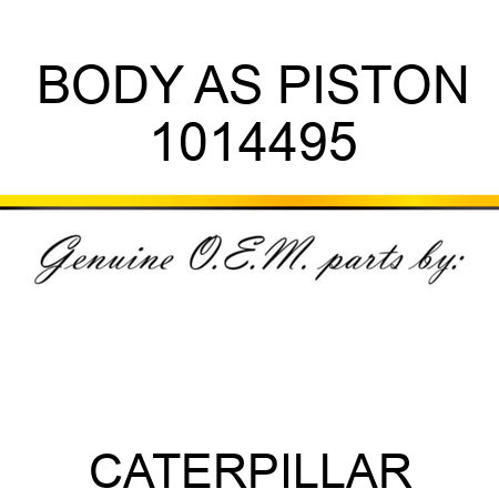 BODY AS PISTON 1014495