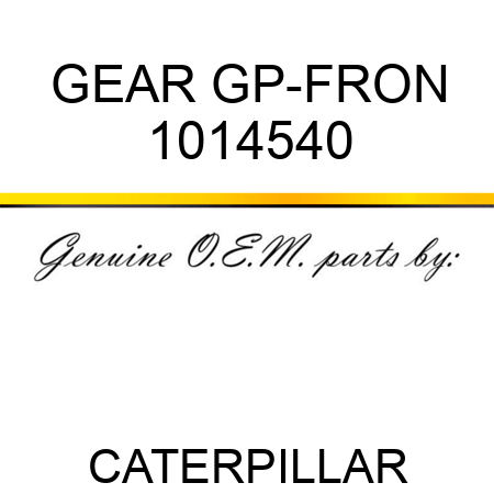 GEAR GP-FRON 1014540