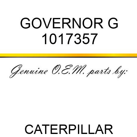 GOVERNOR G 1017357