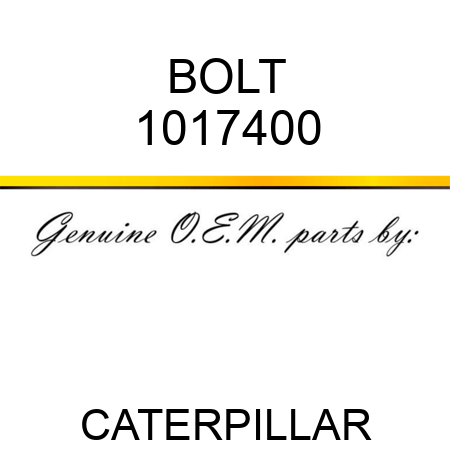 BOLT 1017400