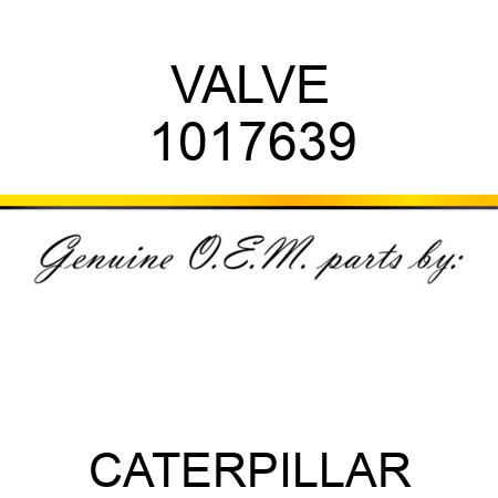VALVE 1017639