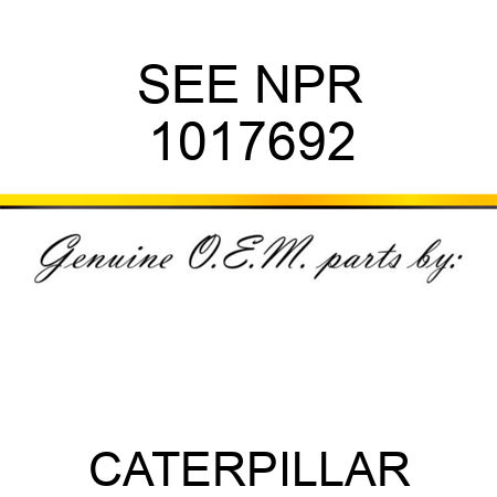 SEE NPR 1017692