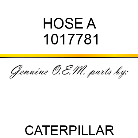 HOSE A 1017781