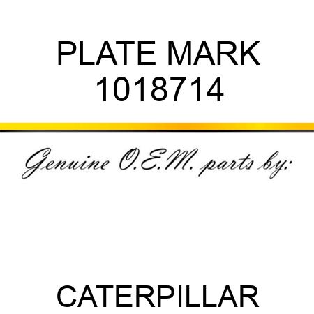 PLATE MARK 1018714