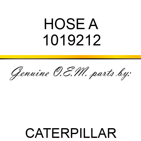 HOSE A 1019212