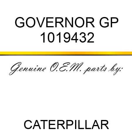 GOVERNOR GP 1019432
