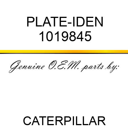 PLATE-IDEN 1019845
