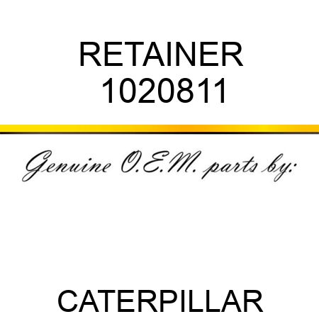 RETAINER 1020811