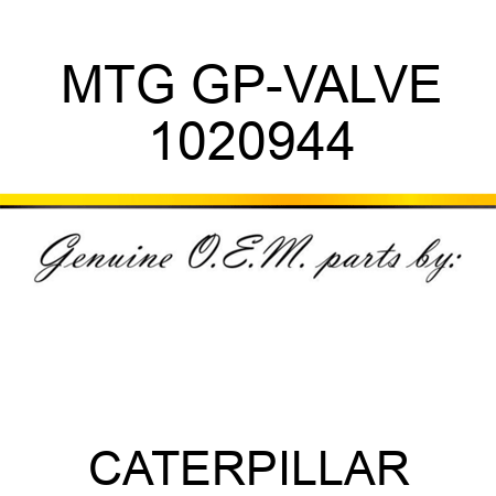 MTG GP-VALVE 1020944