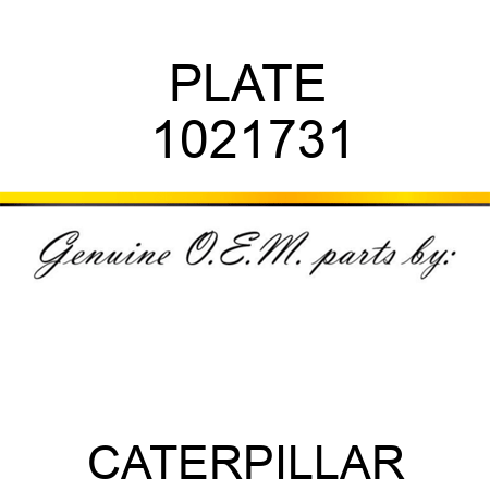 PLATE 1021731