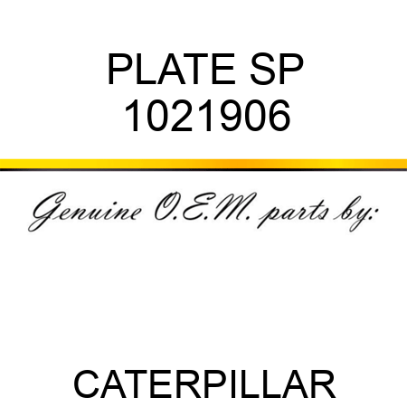 PLATE SP 1021906