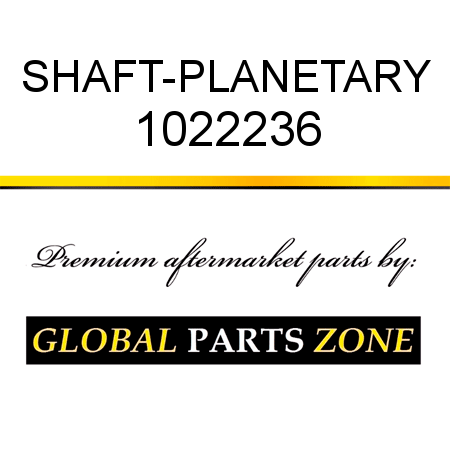 SHAFT-PLANETARY 1022236