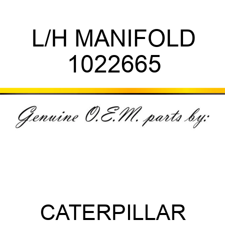 L/H MANIFOLD 1022665