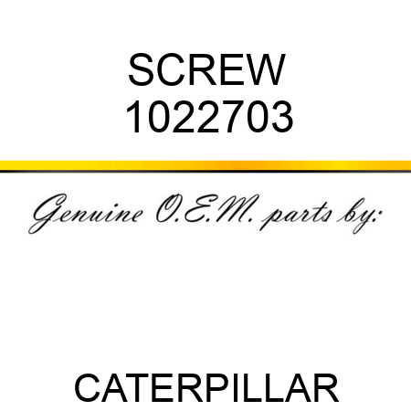 SCREW 1022703