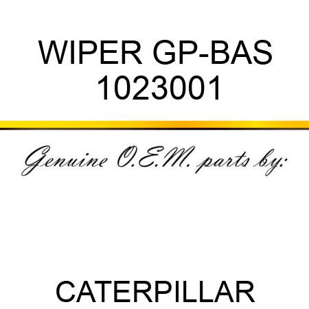 WIPER GP-BAS 1023001