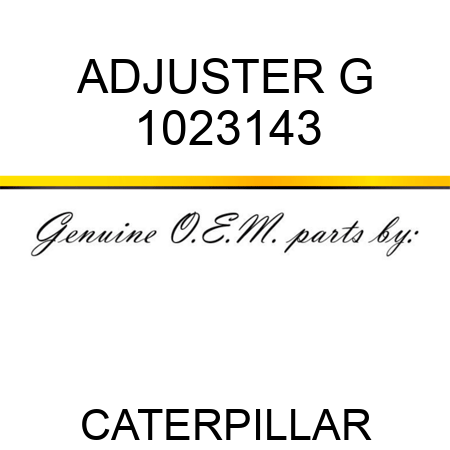 ADJUSTER G 1023143