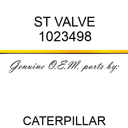 ST VALVE 1023498