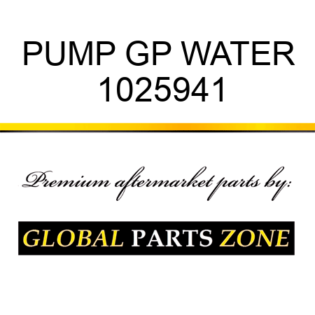 PUMP GP WATER 1025941