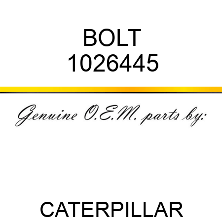 BOLT 1026445