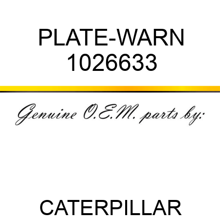 PLATE-WARN 1026633