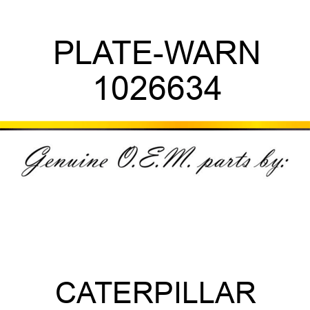 PLATE-WARN 1026634