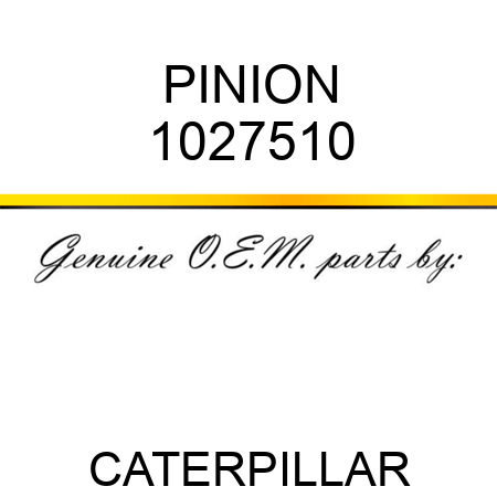 PINION 1027510