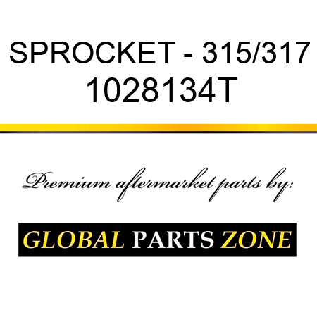 SPROCKET - 315/317 1028134T