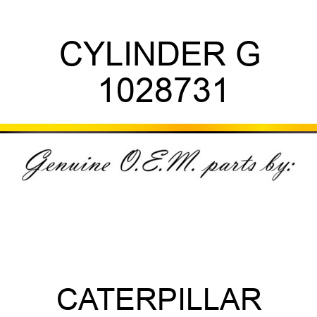 CYLINDER G 1028731